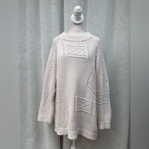 Vintage NISHA cotton oversized knitted sweater